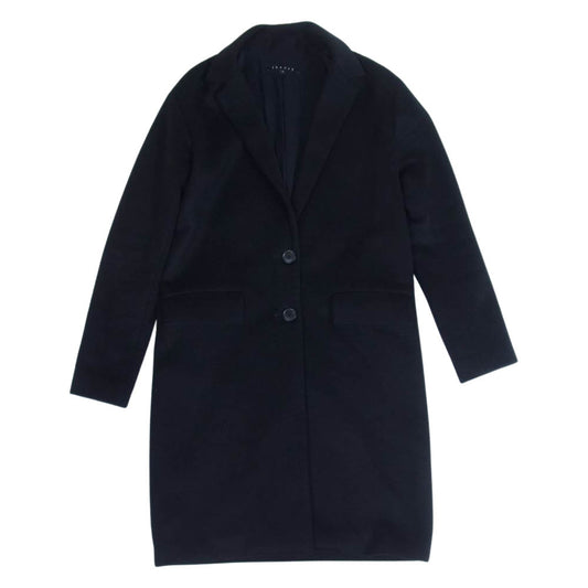 theory セオリー 01-5309620 カシミヤ100％ チェスターコート ブラック系 S【中古】