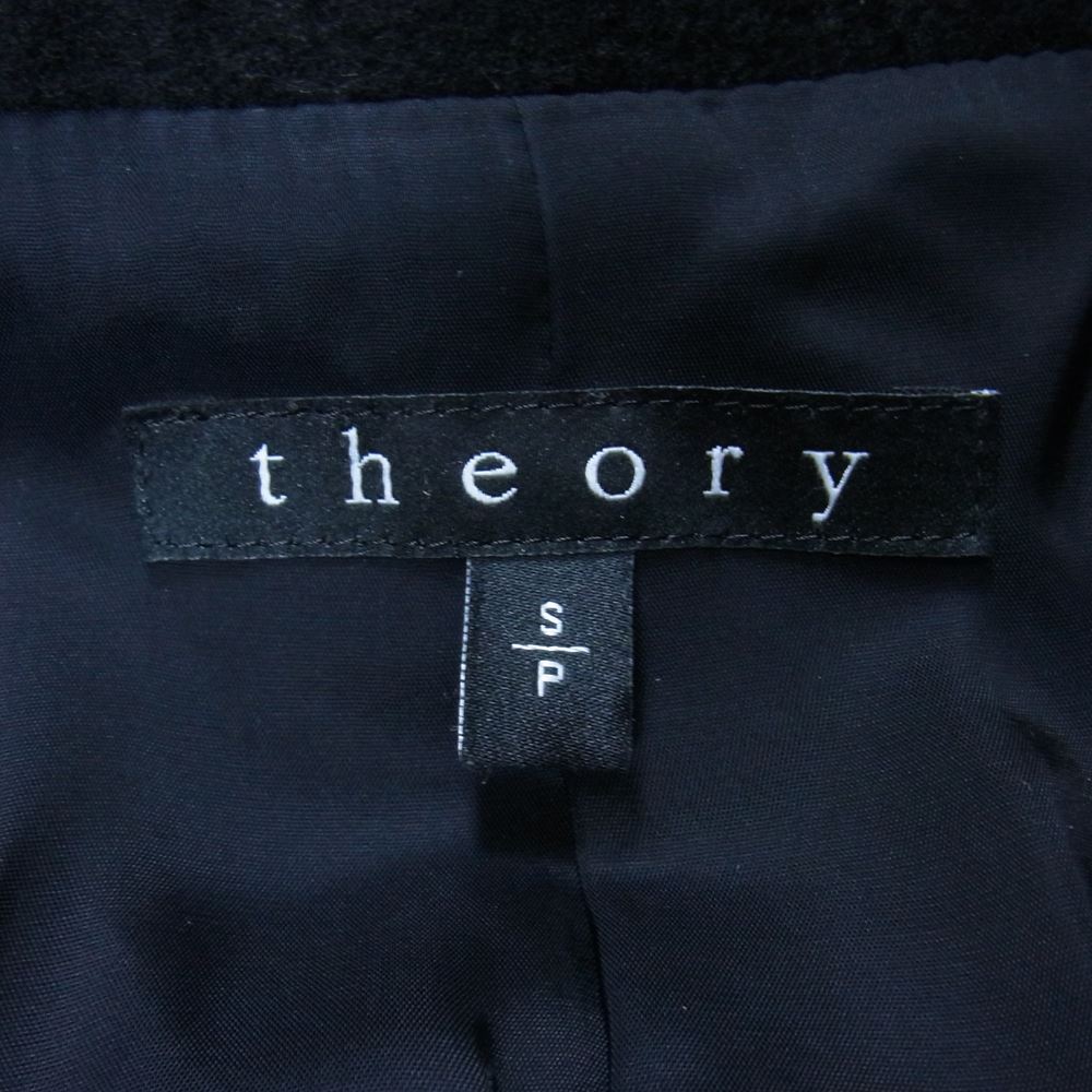 theory セオリー 01-5309620 カシミヤ100％ チェスターコート ブラック系 S【中古】