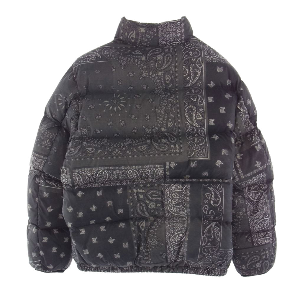 ディスイズネバーザット 20AW PERTEX T DOWN JACKET パーテックス バンダナ ダウンジャケット ブラック系 グレー系 XL【新古品】【未使用】【中古】