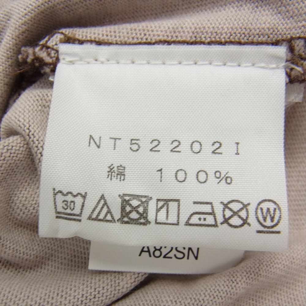 Supreme シュプリーム 22AW NT522021 THE NORTH FACE Pigment Printed L/S ノースフェイス ピグメント プリント ロゴ刺繍 長袖 Tシャツ ブラウン系 XL【極上美品】【中古】
