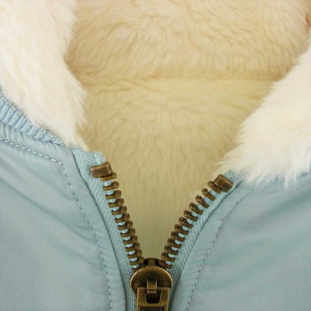 Supreme シュプリーム 22AW Faux Fur Reversible MA-1 フェイクファー リバーシブル ブルゾン ジャケット ライトブルー系 XL【新古品】【未使用】【中古】