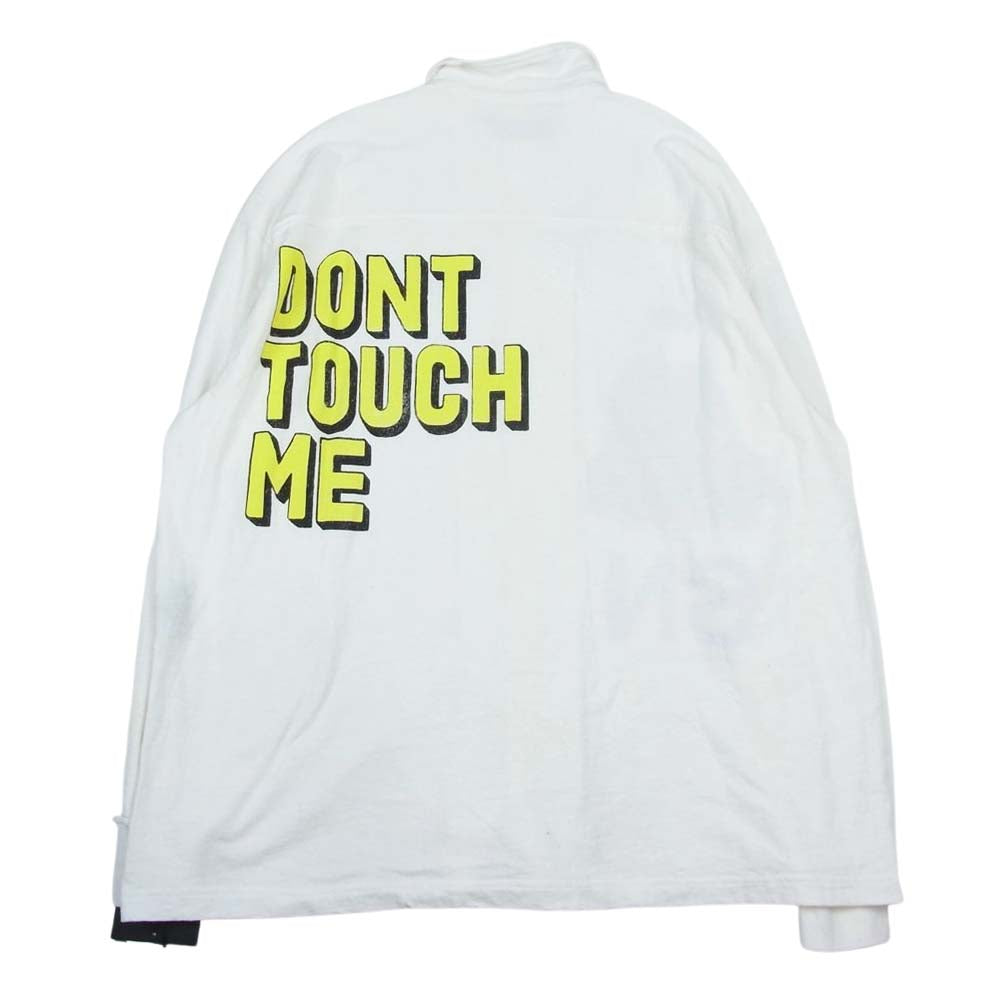 UNDERCOVER アンダーカバー 22SS UC1B4403-1 加工 プリント 長袖 コットン スウェット シャツ ホワイト系 2【中古】