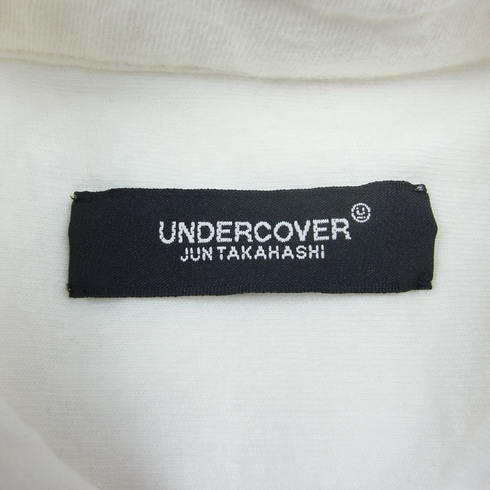 UNDERCOVER アンダーカバー 22SS UC1B4403-1 加工 プリント 長袖 コットン スウェット シャツ ホワイト系 2【中古】