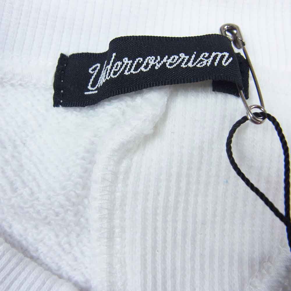UNDERCOVER アンダーカバー 22SS UI1B4801 Undercoverism アンダーカバーイズム 再構築 カスタム クルーネック スウェット ホワイト ホワイト系 3【中古】