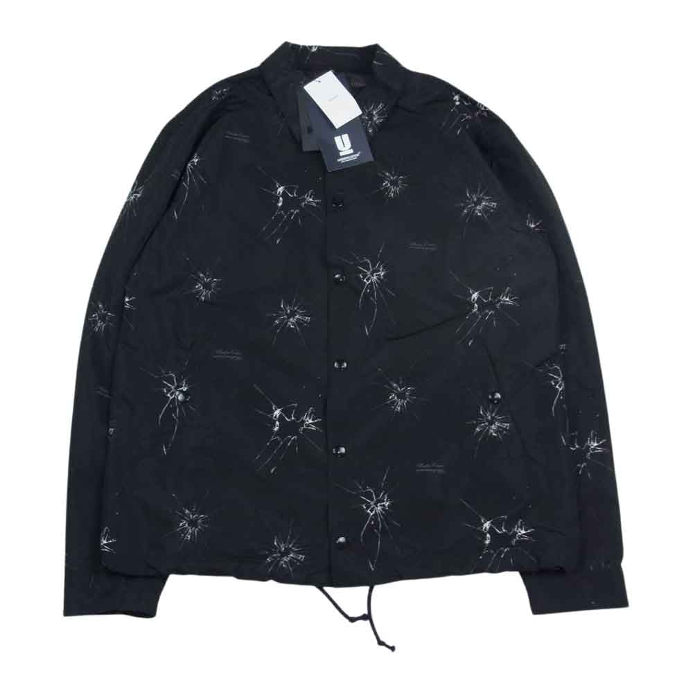 UNDERCOVER アンダーカバー 20SS UCY9202-1 CRACK 総柄 コーチ ナイロン ジャケット ブラック系 3【美品】【中古】