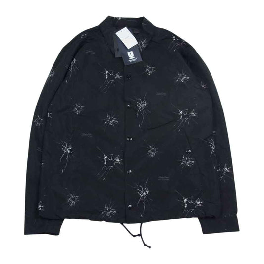 UNDERCOVER アンダーカバー 20SS UCY9202-1 CRACK 総柄 コーチ ナイロン ジャケット ブラック系 3【美品】【中古】
