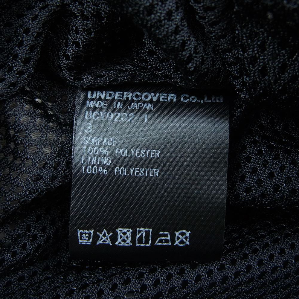 UNDERCOVER アンダーカバー 20SS UCY9202-1 CRACK 総柄 コーチ ナイロン ジャケット ブラック系 3【美品】【中古】