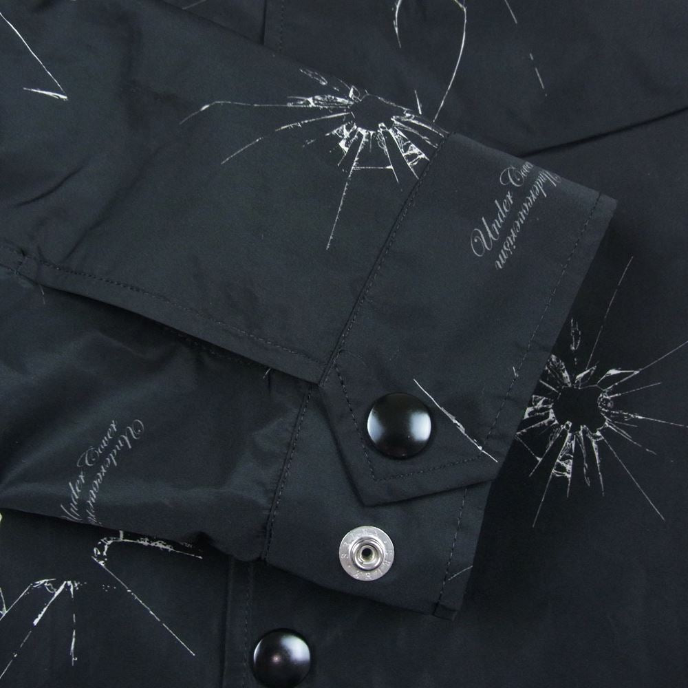 UNDERCOVER アンダーカバー 20SS UCY9202-1 CRACK 総柄 コーチ ナイロン ジャケット ブラック系 3【美品】【中古】