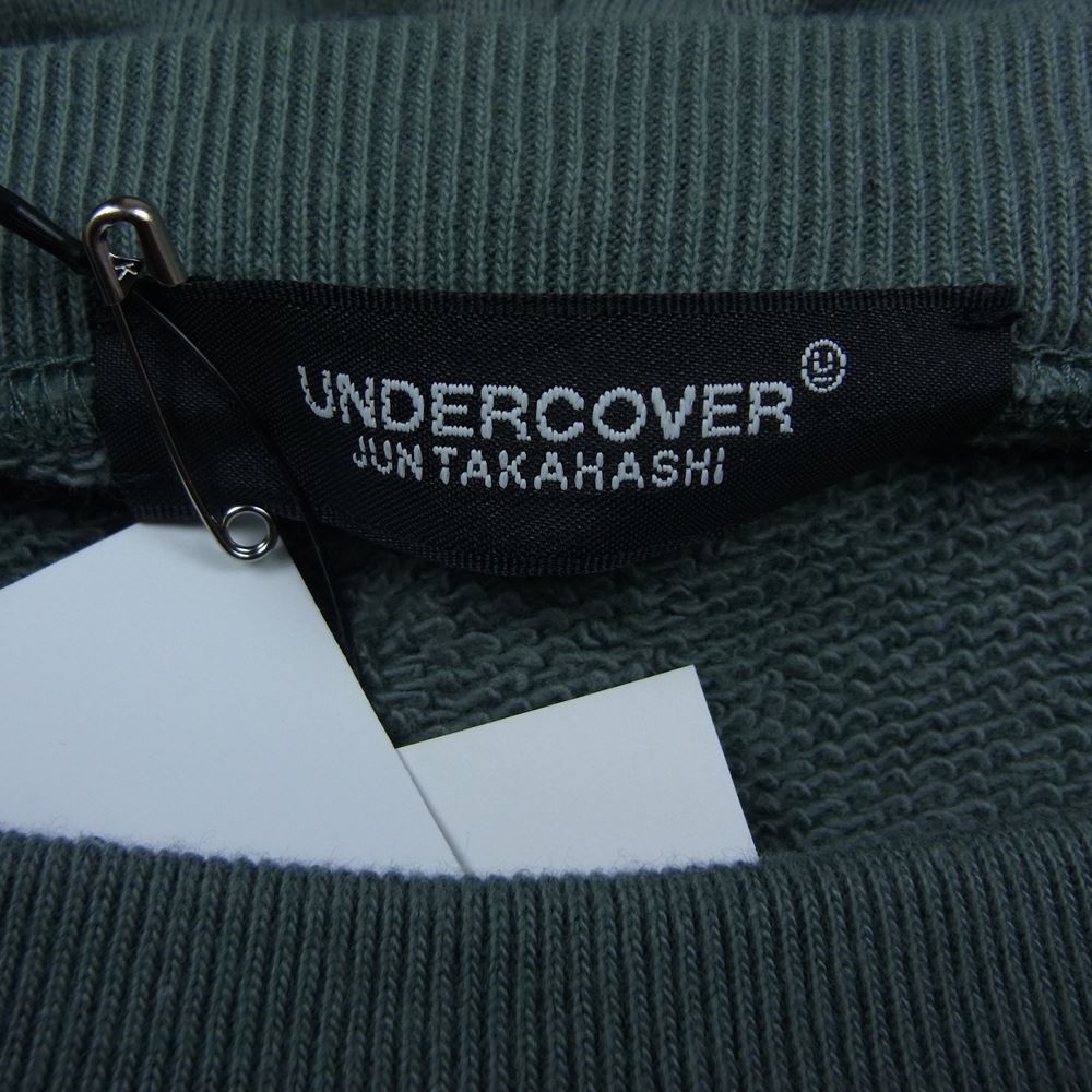 UNDERCOVER アンダーカバー 22SS UC1B4808-1 フード 脱着 脇ジップ プルオーバー フーディー パーカー グリーン系 2【中古】