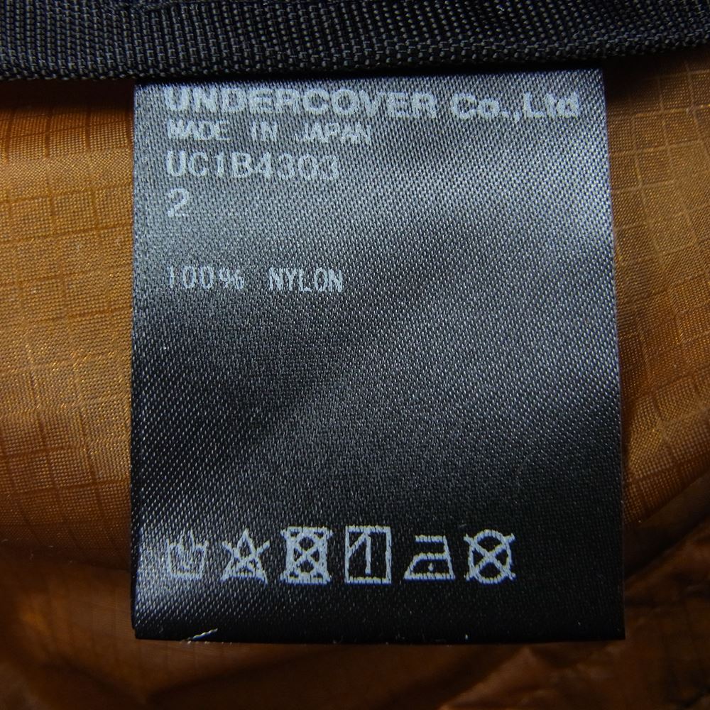UNDERCOVER アンダーカバー 22SS UC1B4303 eco bag hooded coat エコバッグ フーデッド コート ライトブラウン系 2【美品】【中古】