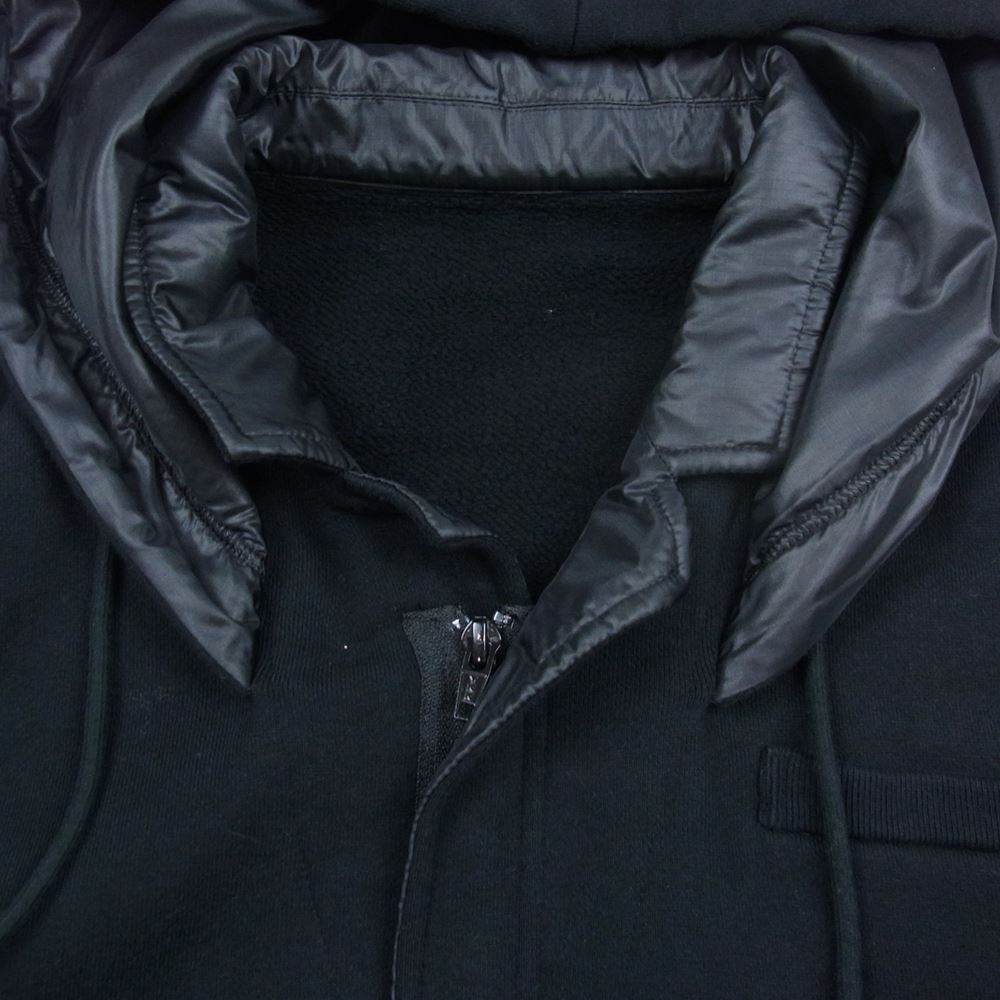 UNDERCOVER アンダーカバー 21AW UC2A4102-1 ビキモウウラケ フード付 ラペル Pe 切替 ジップ スウェット ジャケット ブラック系 4【中古】