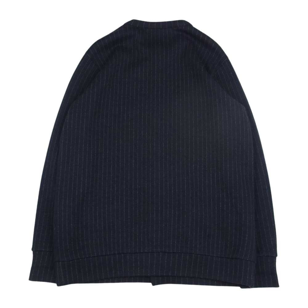 UNDERCOVER アンダーカバー 22SS UC1B4905-2 Plaid Round-Neck Cardigan プレイド ストライプ カーディガン ネイビー系 2【中古】