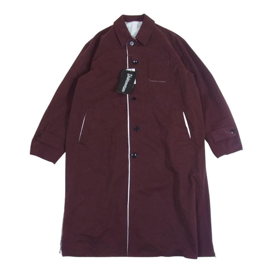 UNDERCOVER アンダーカバー 21AW UI2A4301-2 Undercoverism アンダーカバーイズム サイドスリット カットオフ ステンカラーコート パープル系 3【美品】【中古】