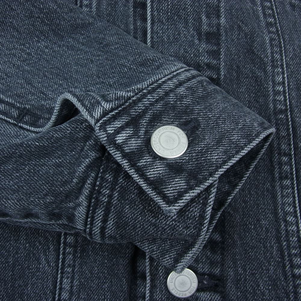 UNDERCOVER アンダーカバー 22SS UI1B4204 Undercoverism アンダーカバーイズム ZIPパーカードッキングGジャン デニム ジャケット レイヤード フーディ パーカー グレー系 3【美品】【中古】