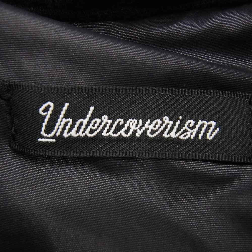 UNDERCOVER アンダーカバー 22SS UI1B4302 Undercoverism アンダーカバーイズム ZIPパーカーMIXロングコーチJKT Uism ドッキング 異素材 モッズ コート ブラック系 3【美品】【中古】