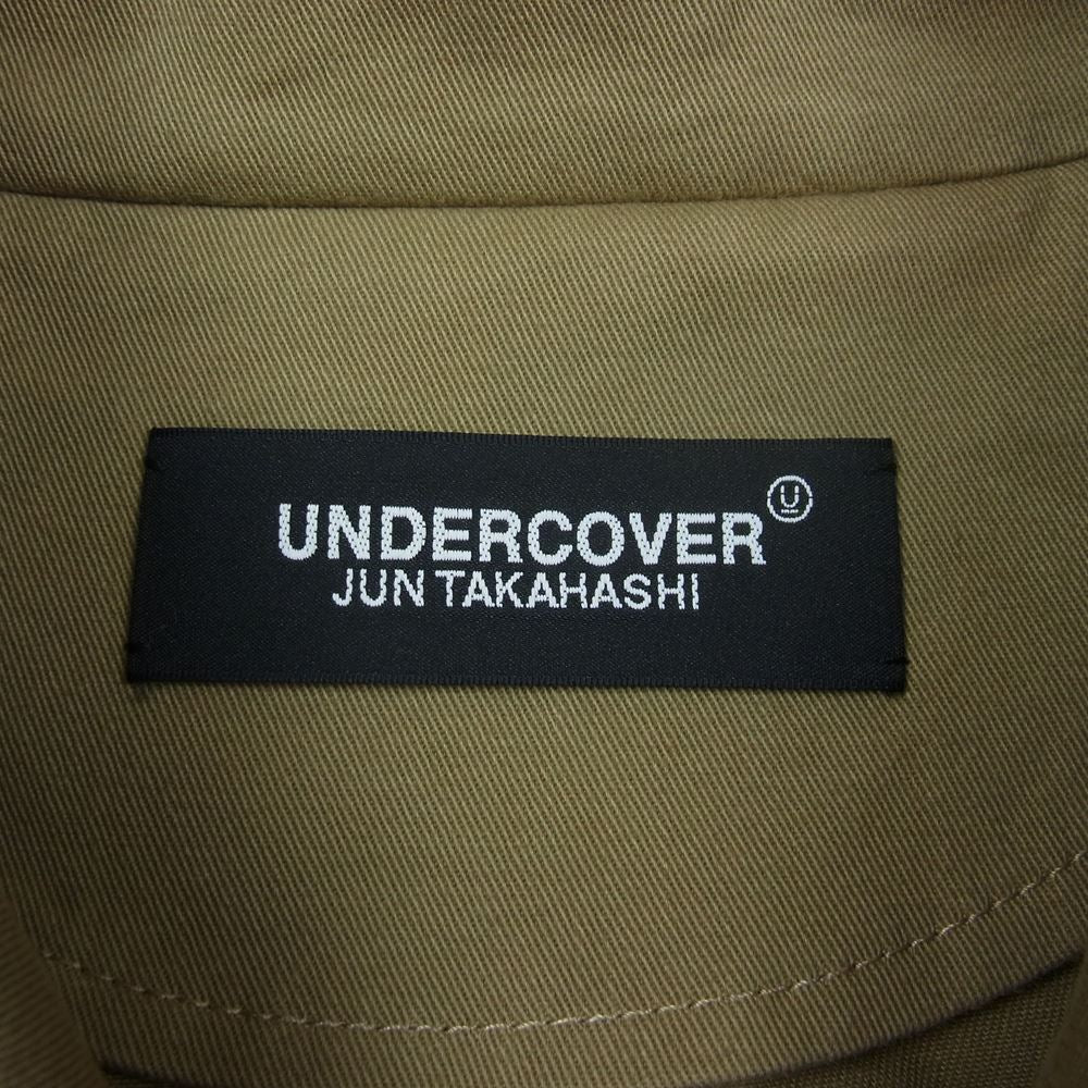 UNDERCOVER アンダーカバー 22SS UC1B4306-2 新しい人 OGRE YOU ASSHOLE コットンチノ ラグラン ステンカラー コート ベージュ系 4【美品】【中古】