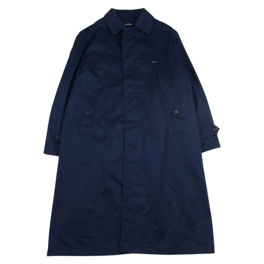 UNDERCOVER アンダーカバー 22SS UI1B4301 Undercoverism アンダーカバーイズム Pe/C ツイル後ハギコート 再構築 ステンカラーコート ネイビー系 4【美品】【中古】