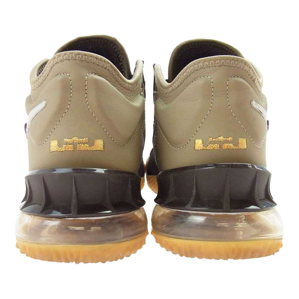 NIKE ナイキ CW3153 200 ATMOS LEBRON 18 LOW NRG アトモス レブロンジェームズ  スニーカー カーキ系 25.5cm【中古】