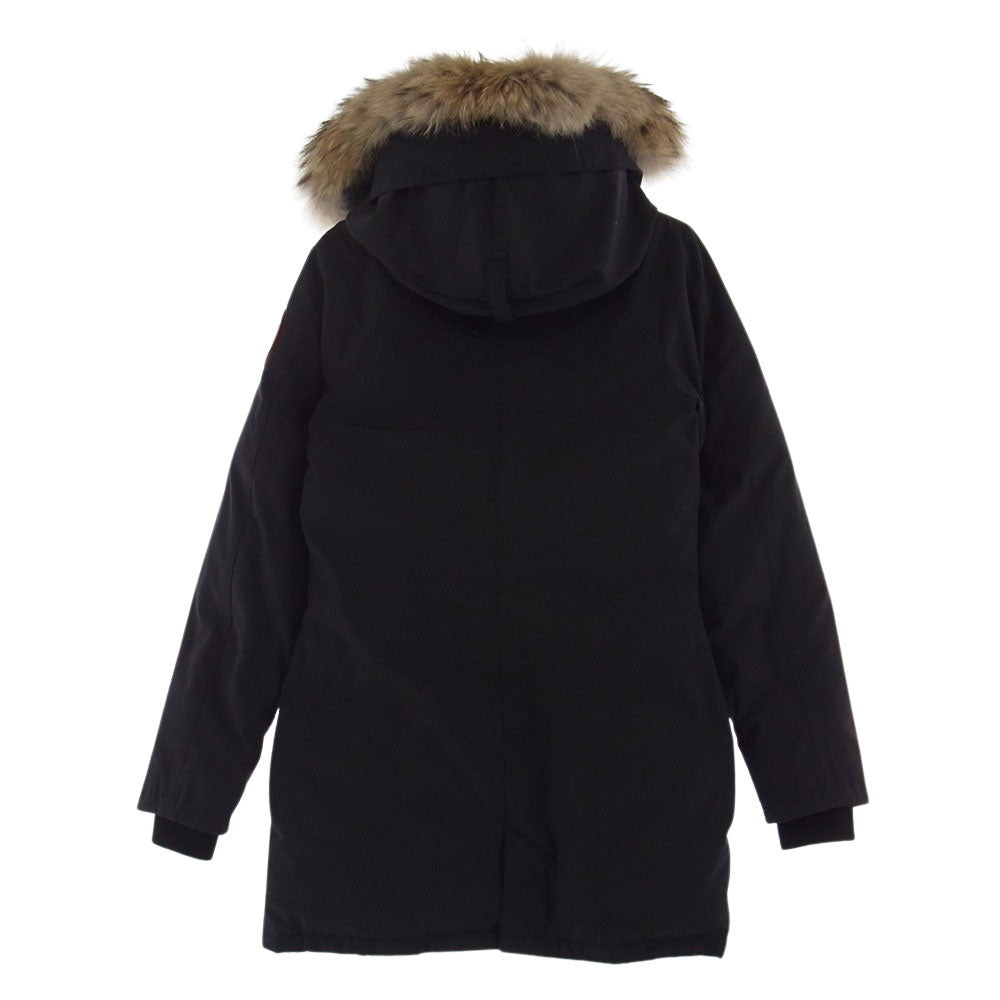 CANADA GOOSE カナダグース 3037L 国内正規品 サザビーリーグ VICTORIA PARKA ヴィクトリア パーカー ダウンコート ダークネイビー系 ブラック系 XS【中古】