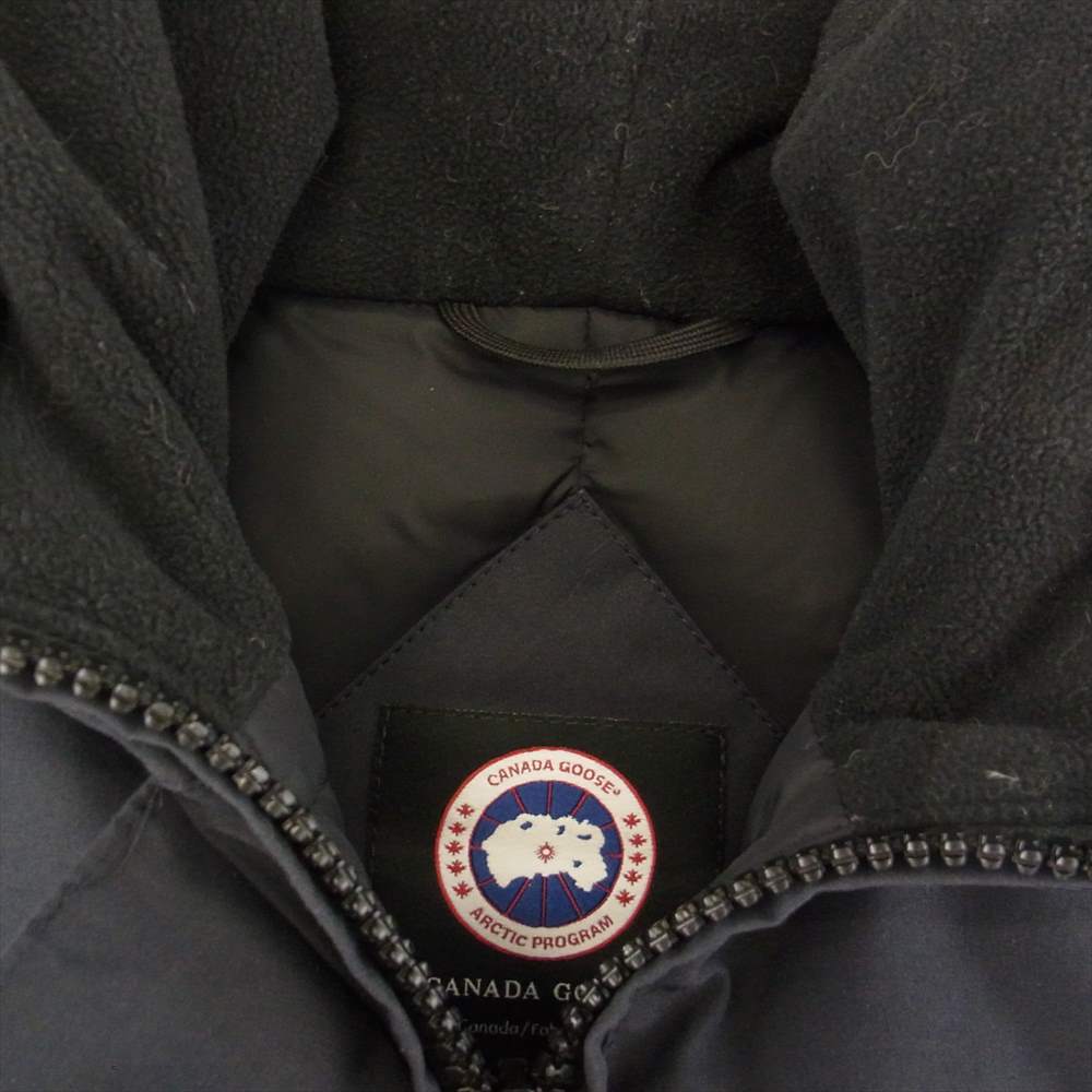 CANADA GOOSE カナダグース 3037L 国内正規品 サザビーリーグ VICTORIA PARKA ヴィクトリア パーカー ダウンコート ダークネイビー系 ブラック系 XS【中古】