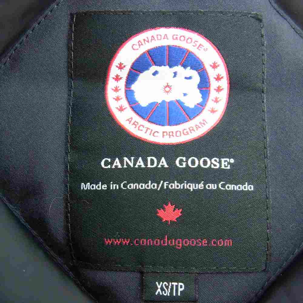 CANADA GOOSE カナダグース 3037L 国内正規品 サザビーリーグ VICTORIA PARKA ヴィクトリア パーカー ダウンコート ダークネイビー系 ブラック系 XS【中古】
