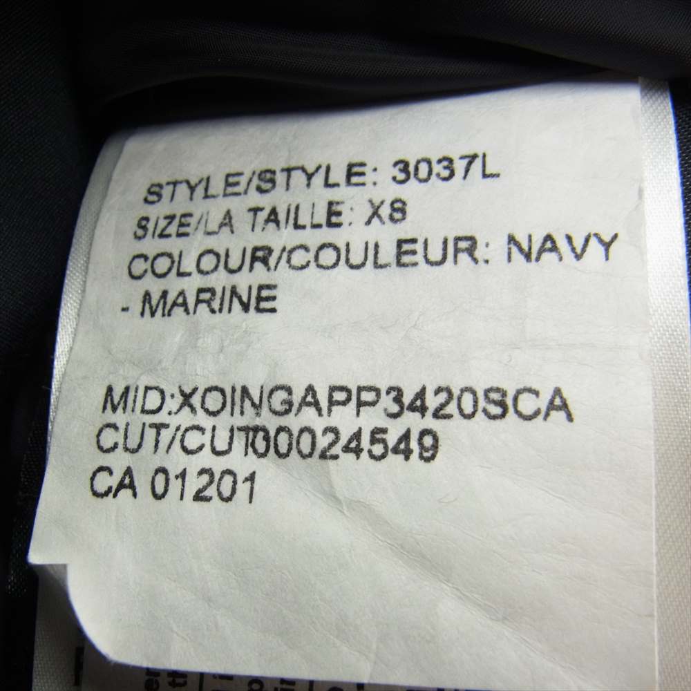 CANADA GOOSE カナダグース 3037L 国内正規品 サザビーリーグ VICTORIA PARKA ヴィクトリア パーカー ダウンコート ダークネイビー系 ブラック系 XS【中古】