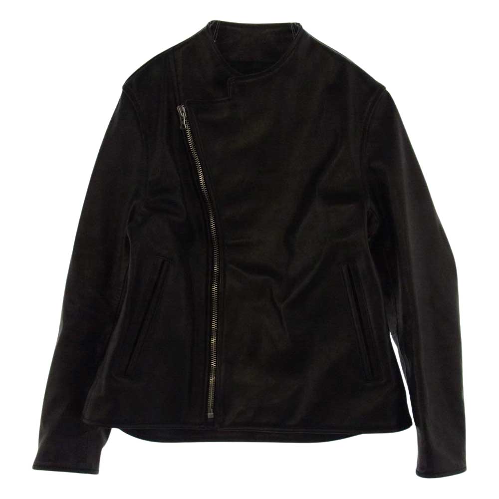 BRU NA BOINNE ブルーナボイン 5L-0001-2 ホースハイド レザー アラン ジャケット ブラック系 L【中古】