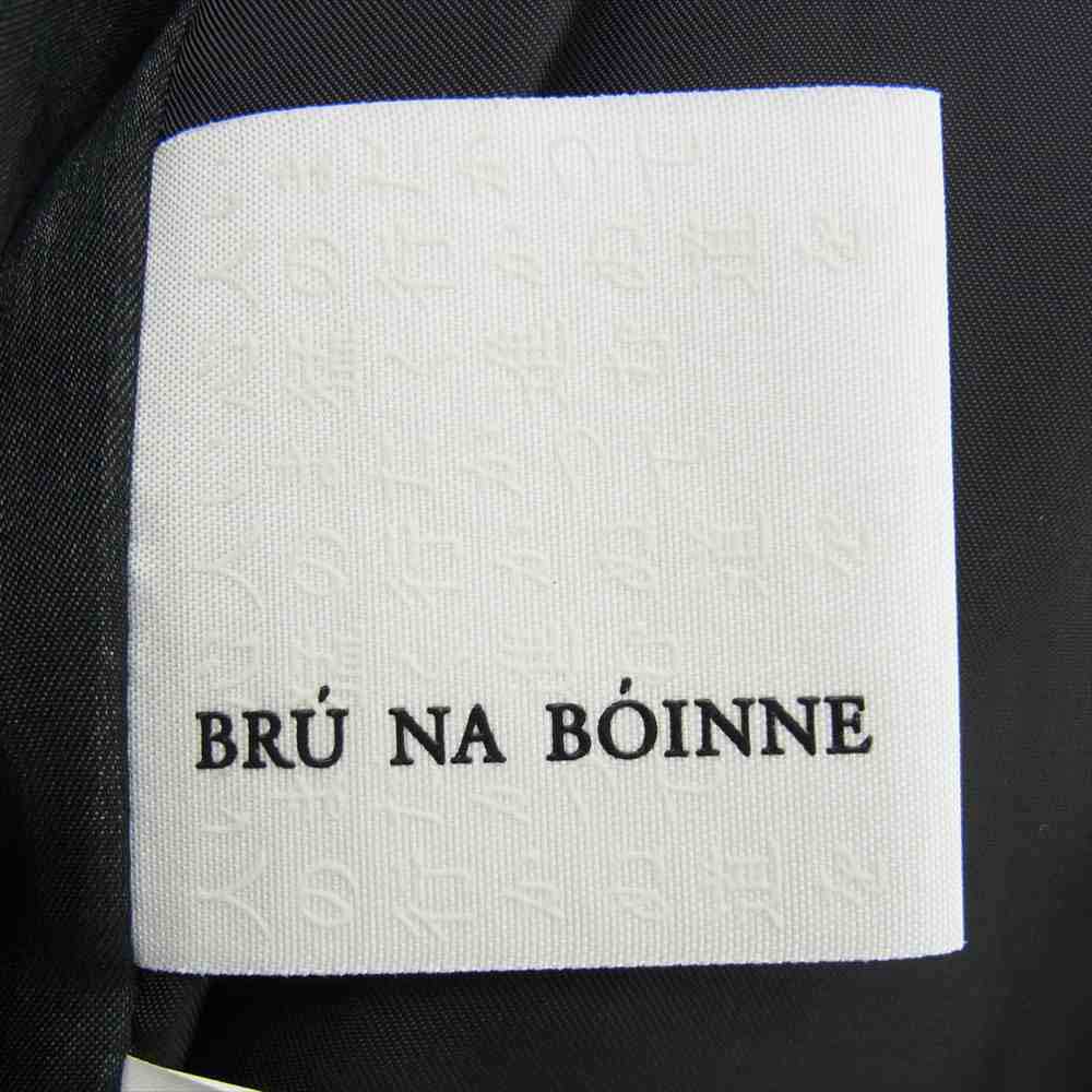 BRU NA BOINNE ブルーナボイン 5L-0001-2 ホースハイド レザー アラン ジャケット ブラック系 L【中古】
