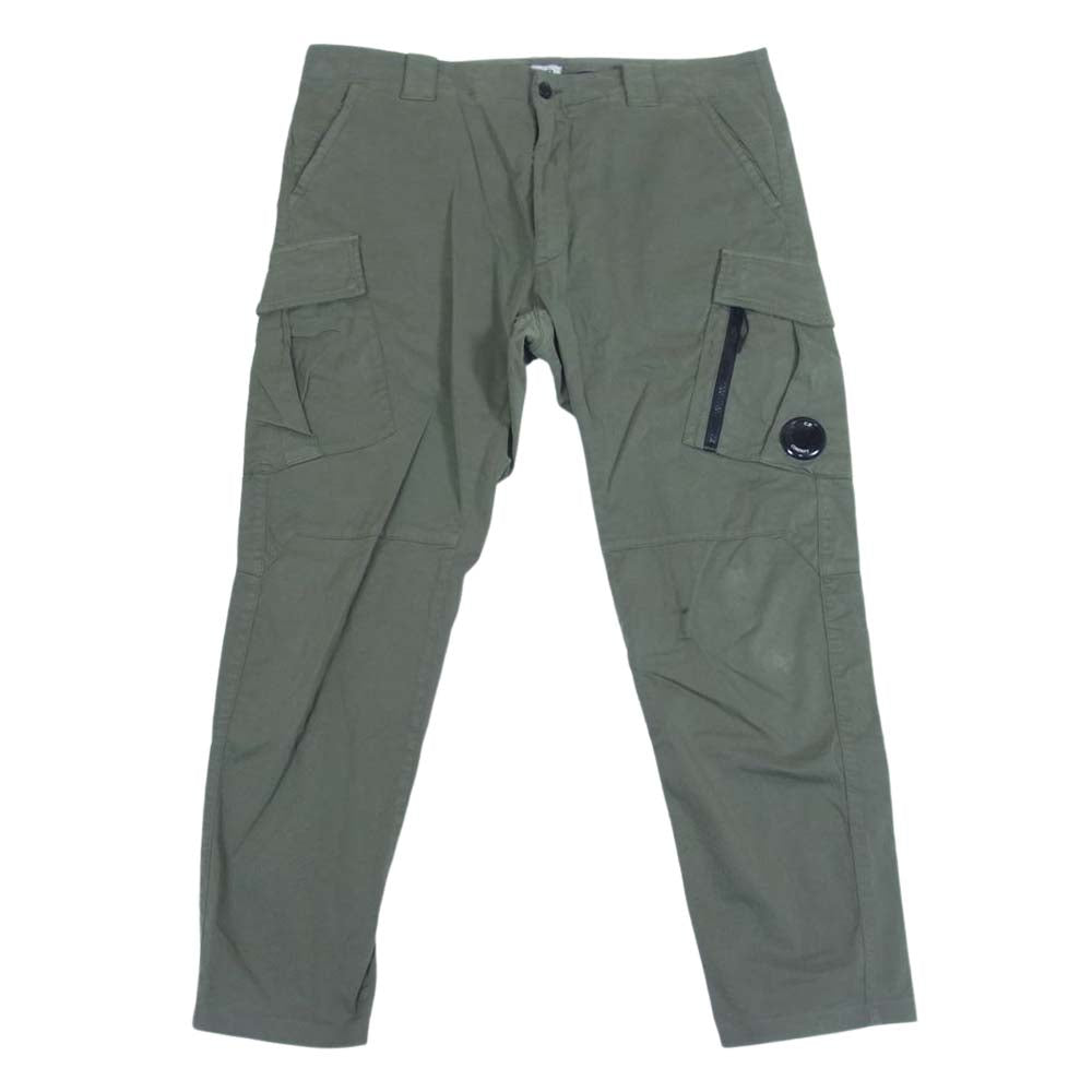 C.P.Company シーピーカンパニー 11CMPA226A 005529G Spodnie materia?owe Cargo テーパード カーゴパンツ カーキ系 52【中古】