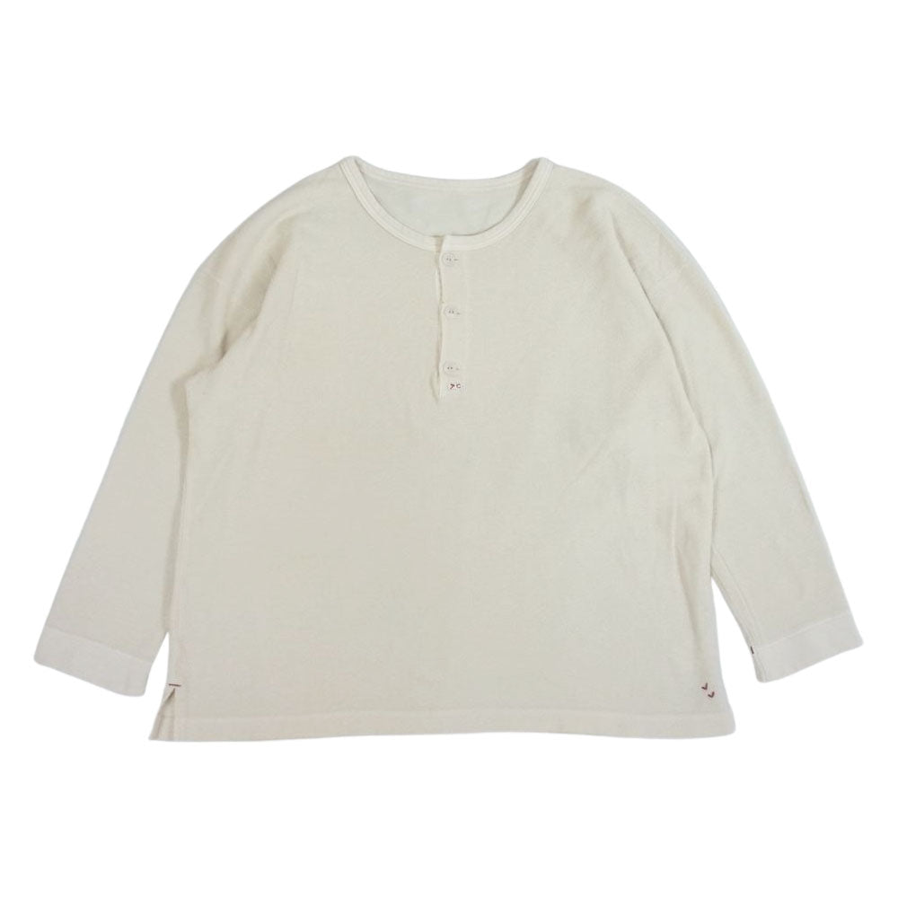 PORTER CLASSIC ポータークラシック SUMMER PILE LONG SLEEVE サマーパイル ロングスリーブ 長袖 カットソー オフホワイト系 3【中古】