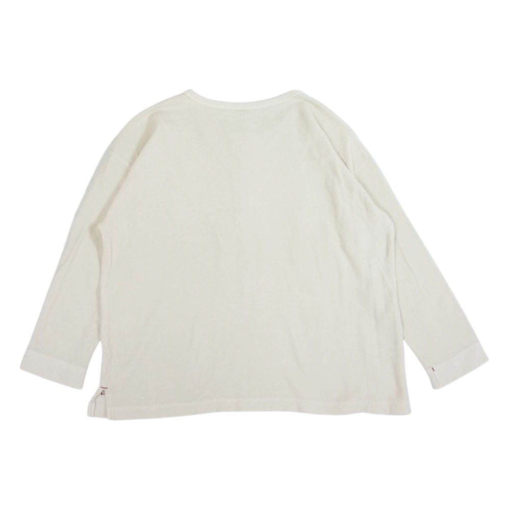 PORTER CLASSIC ポータークラシック SUMMER PILE LONG SLEEVE サマーパイル ロングスリーブ 長袖 カットソー オフホワイト系 3【中古】