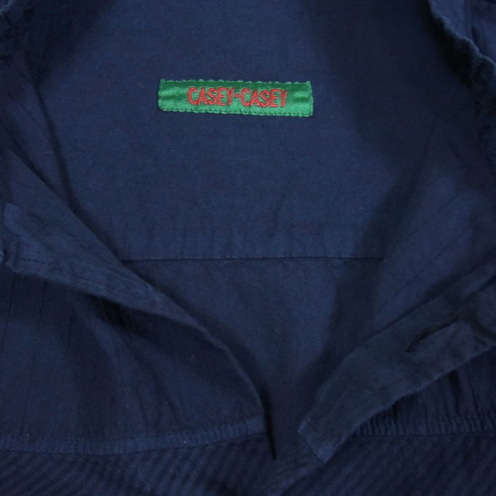 ケイシーケイシー 19HC278 バンドカラー ポケット付き 切替 長袖 シャツ ブラック系 M【中古】