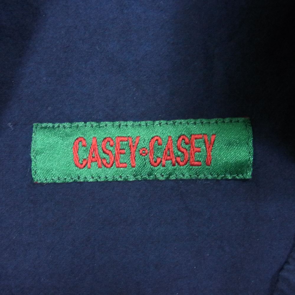 ケイシーケイシー 19HC278 バンドカラー ポケット付き 切替 長袖 シャツ ブラック系 M【中古】