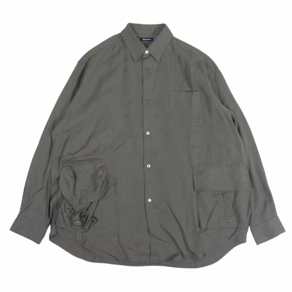 UNDERCOVER アンダーカバー 22AW UI2B4403 UNDERCOVERISM アンダーカバイズム 変形ポケット レーヨン100％ 長袖 シャツ カーキ系 4【中古】