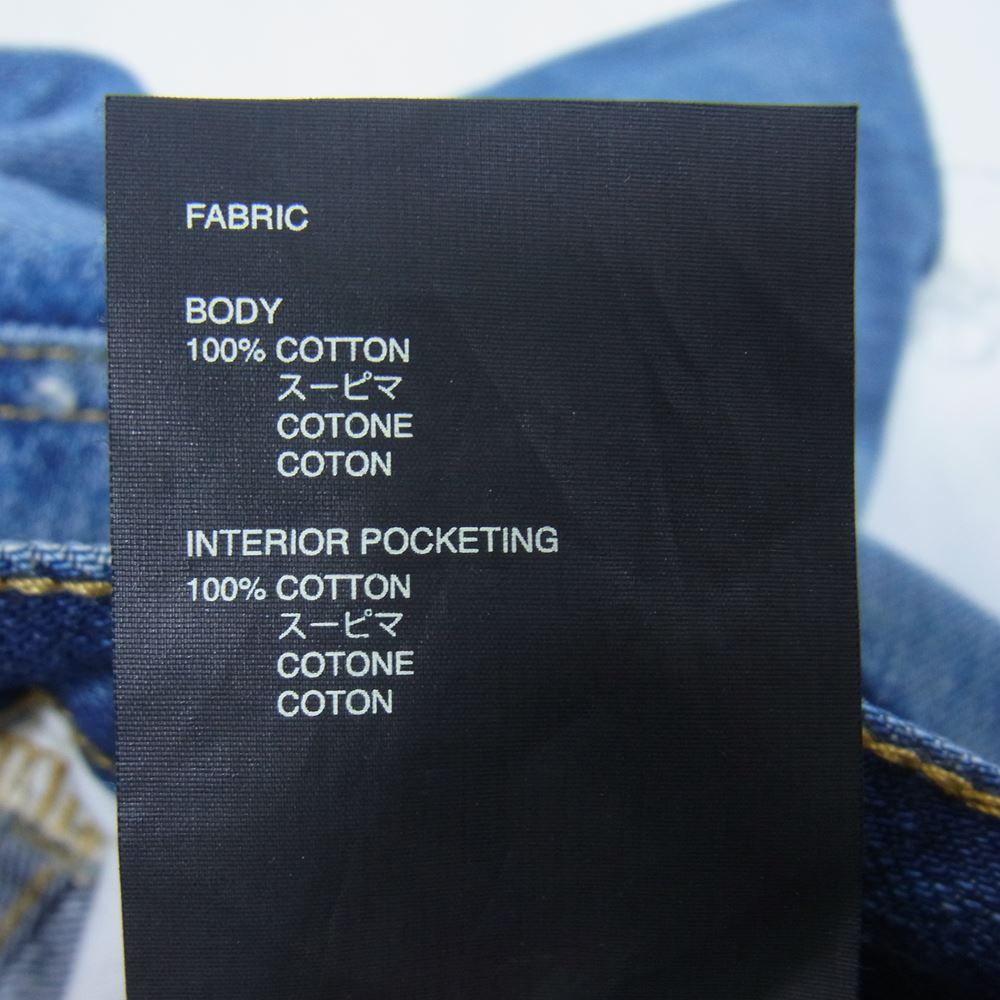 FEAR OF GOD フィアオブゴッド FG-40-015 HWD 7TH COLLECTION DENIM Vintage Jeans INDIGO VINTAGE WASH カットオフ ヴィンテージウォッシュ加工 デニムパンツ ジーンズ インディゴブルー系 36【中古】