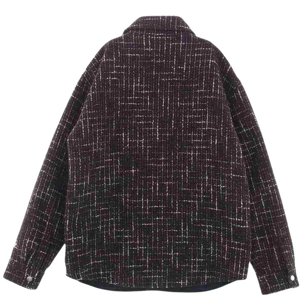 アミリ 22SS  PS22MSL010-42 国内正規品 BOUCLE PADDED OVERSHIRT ロゴ刺繍 パデッド オーバー ツイード ジャケット マルチカラー系 M【美品】【中古】