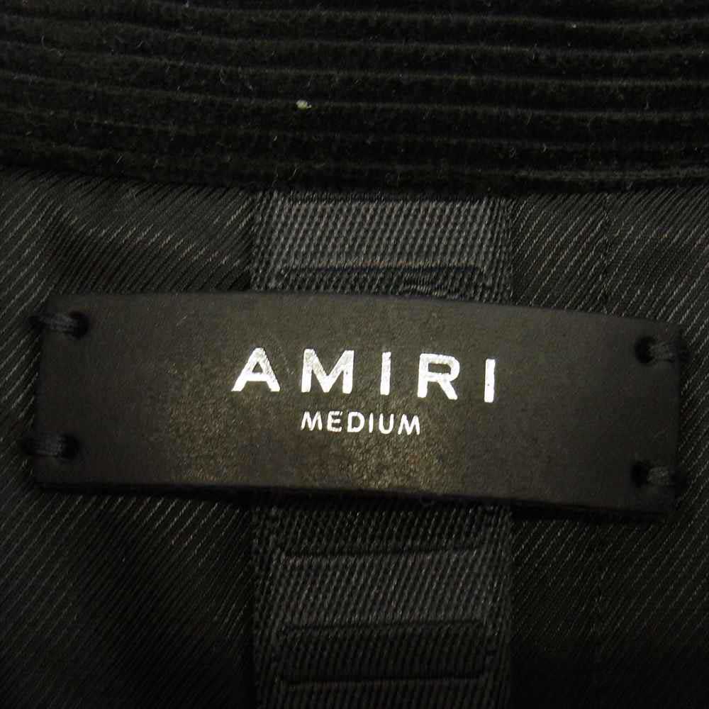 アミリ 22SS  PS22MSL010-42 国内正規品 BOUCLE PADDED OVERSHIRT ロゴ刺繍 パデッド オーバー ツイード ジャケット マルチカラー系 M【美品】【中古】