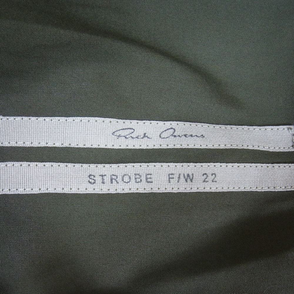 Rick Owens リックオウエンス 22AW RU02B2287-TE FOGPOCKET LARRY SHIRT フォグポケット ラリー スナップボタン 長袖 シャツ ジャケット グリーン系 44【美品】【中古】