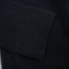 MAISON MARGIELA メゾンマルジェラ 22AW SI1HA0013 S17781 ④⑭ライン コットンウール 7ゲージ ドライバーズニット ジップアップ ハイネック カーディガン ブラック系 XL【美品】【中古】
