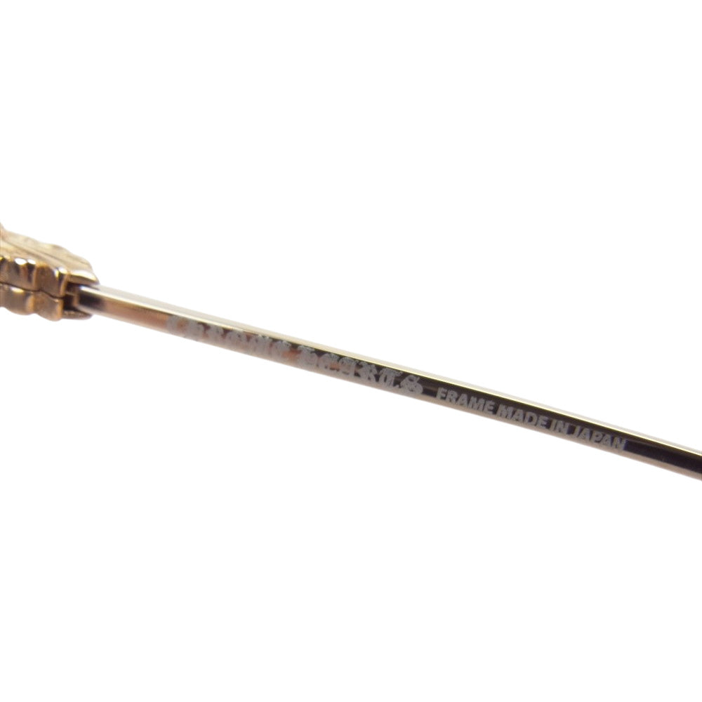 CHROME HEARTS クロムハーツ（原本無） 購入店印字有冊子付属 PAIRASS フローラルテンプル ブリッジ ラウンド サングラス ゴールド系【中古】