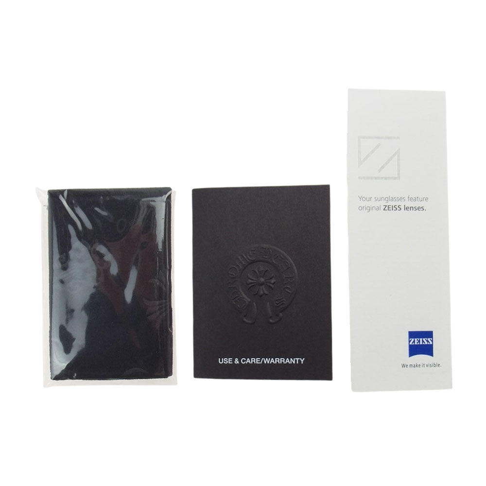 CHROME HEARTS クロムハーツ（原本無） 購入店印字有冊子付属 PAIRASS フローラルテンプル ブリッジ ラウンド サングラス ゴールド系【中古】
