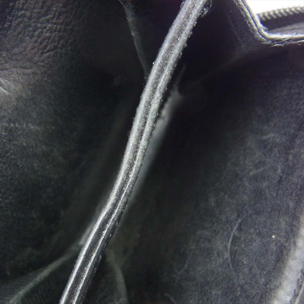CHROME HEARTS クロムハーツ（原本無） SQ ZIP BILL スクエアジップビル ラウンドジップ レザー ウォレット 財布 ブラック系【中古】