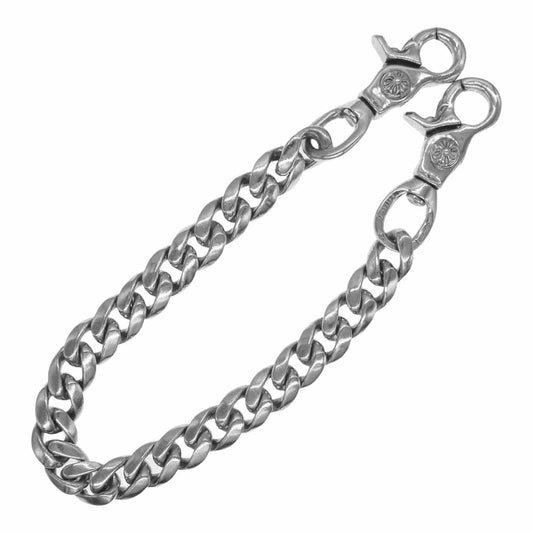 CHROME HEARTS クロムハーツ（原本無） 2クリップ ショート クラシック ウォレットチェーン シルバー系【中古】