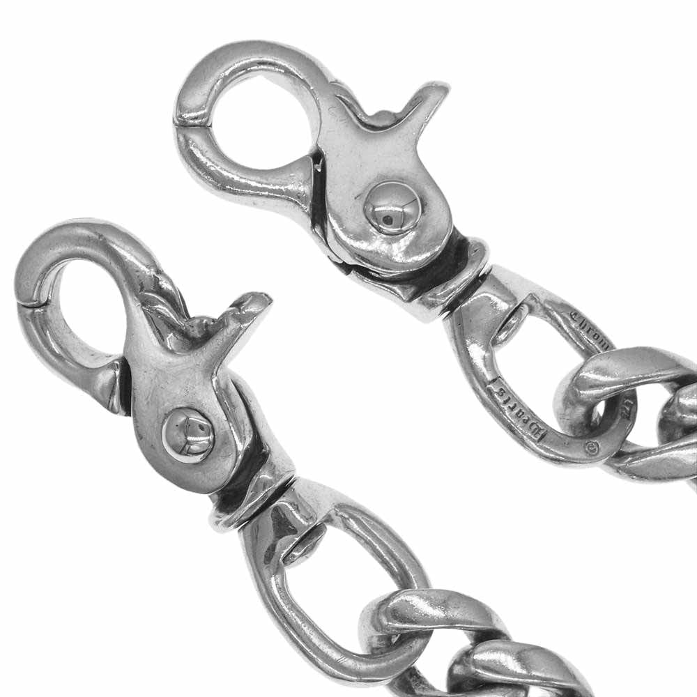 CHROME HEARTS クロムハーツ（原本無） 2クリップ ショート クラシック ウォレットチェーン シルバー系【中古】