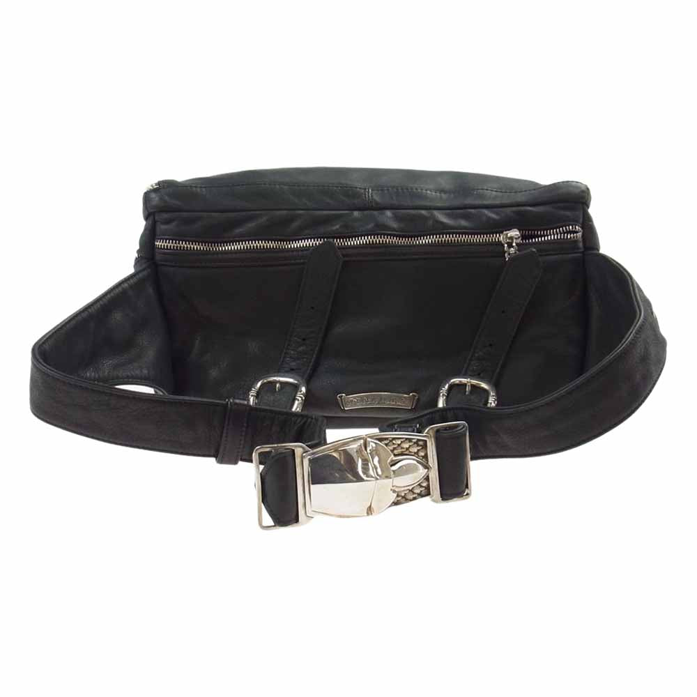 CHROME HEARTS クロムハーツ（原本無） MUFFIN LTHR フレアニー 2way ウエストバッグ バックパック ブラック系【中古】