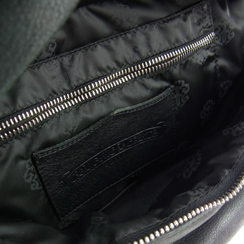 CHROME HEARTS クロムハーツ（原本無） MUFFIN LTHR フレアニー 2way ウエストバッグ バックパック ブラック系【中古】