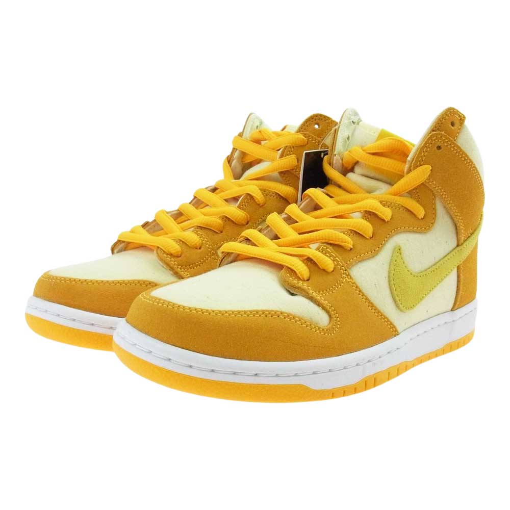 NIKE ナイキ DM0808-700 SB Dunk High Pineapple ダンク ハイ パイナップル ハイカット スニーカー イエロー系 26.5cm【極上美品】【中古】