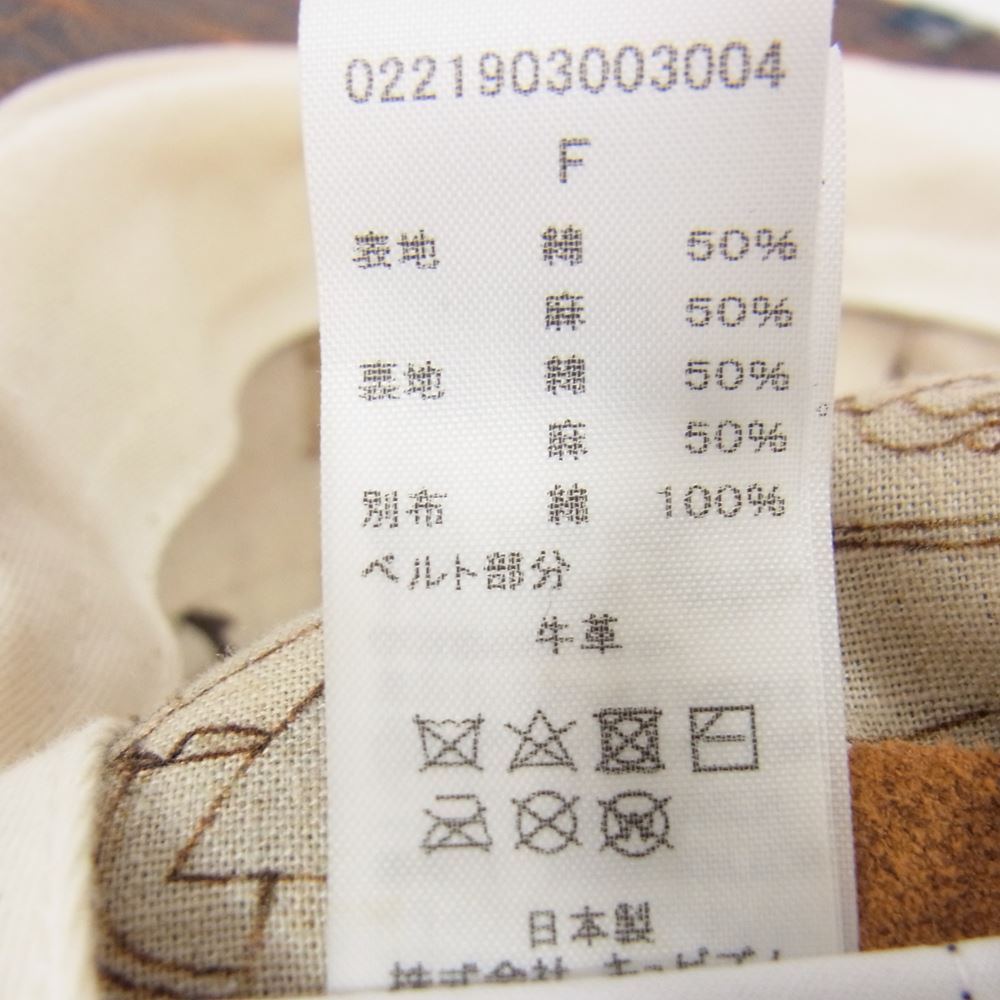 VISVIM ビズビム 21SS 0221903003004 ICT CAMP CAP キャンプ キャップ グレー系 F【中古】