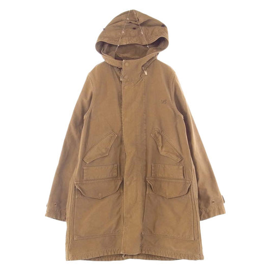 VISVIM ビズビム 15AW 0115205013022 TOWNSEND COAT DMGD フーデッド ミリタリー モッズコート ブラウン系 2【中古】