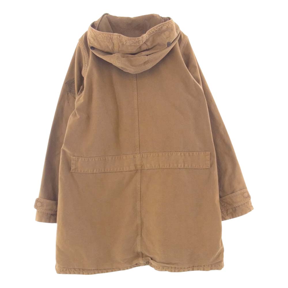 VISVIM ビズビム 15AW 0115205013022 TOWNSEND COAT DMGD フーデッド ミリタリー モッズコート ブラウン系 2【中古】